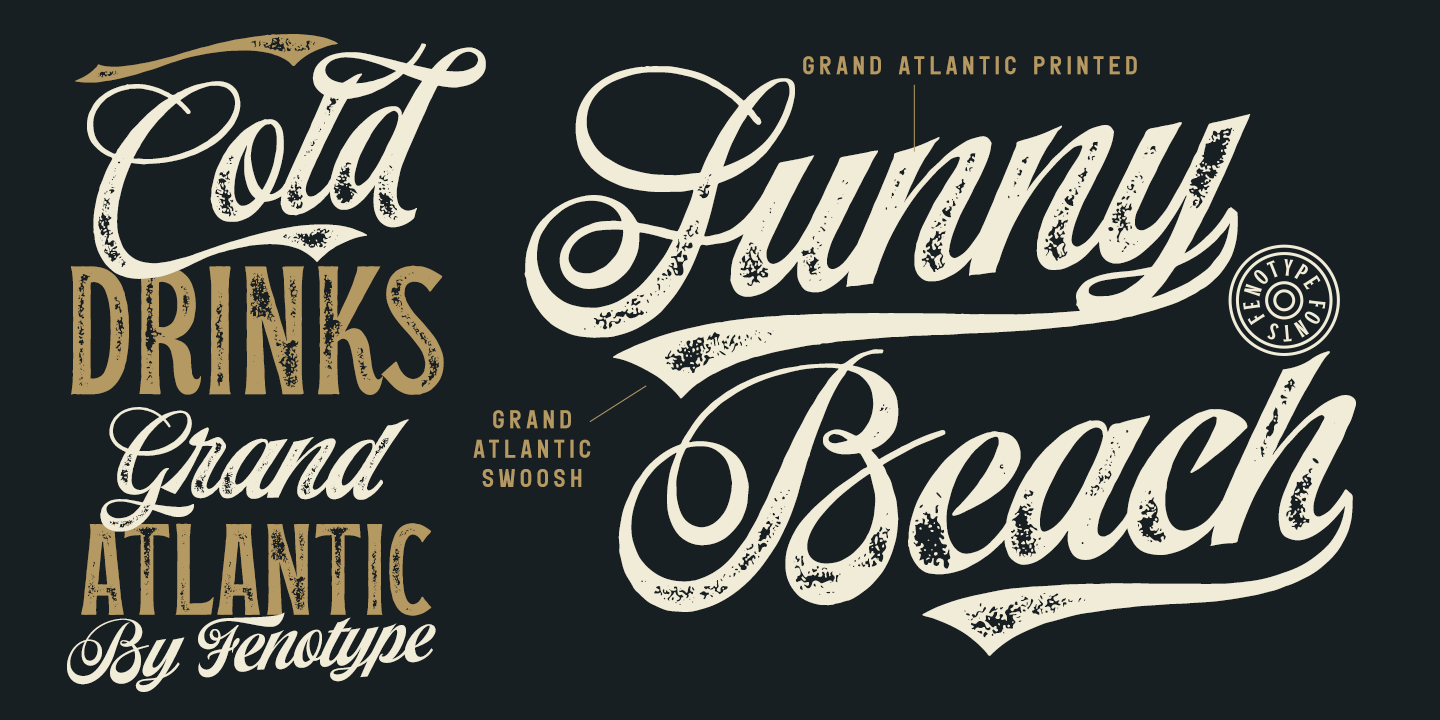 Beispiel einer Grand Atlantic Serif-Schriftart